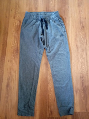 Adidas slim sweatpants small size gray like new
