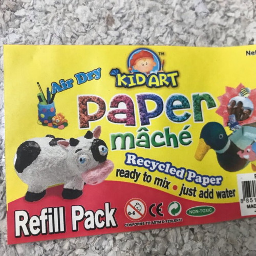 Paper Mâché pulp pack of 6, 600gr total, new