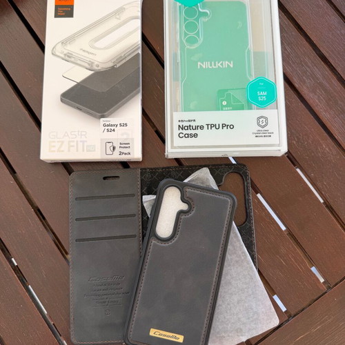 Galaxy S25 5G cases and Spigen screen protector, new