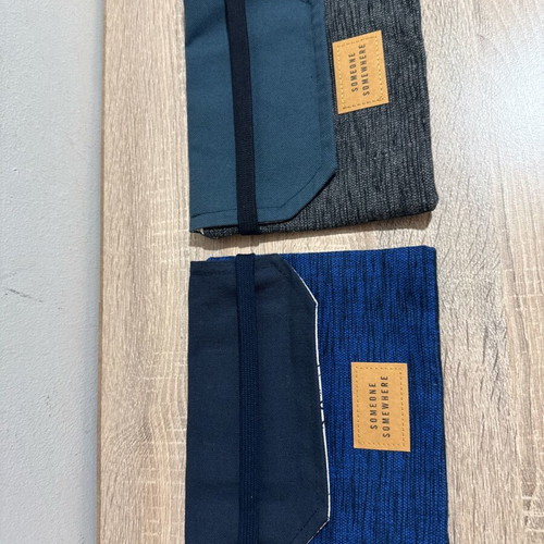Toiletry bags used, set of 2 small for short trips