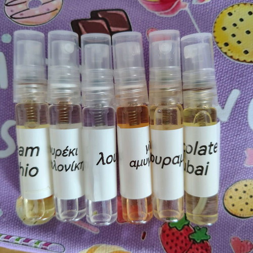 Gourmand set of Floralia Cosmetics perfumes like new, 6 mini perfumes