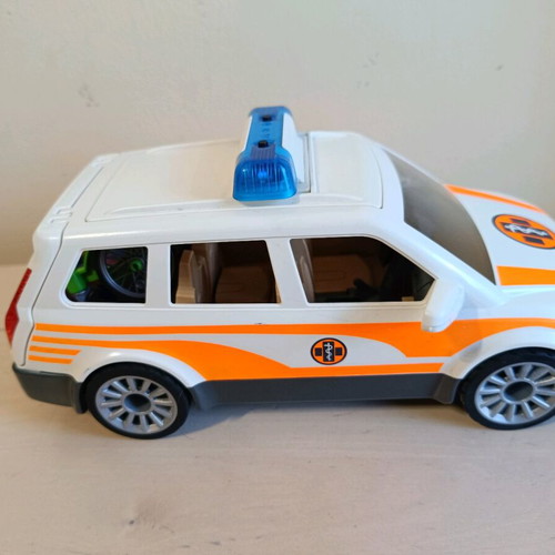 Playmobil vehicle used with lights and sound