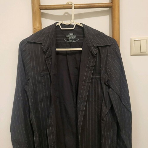 Dickies men's shirt S black with subtle stripes like new