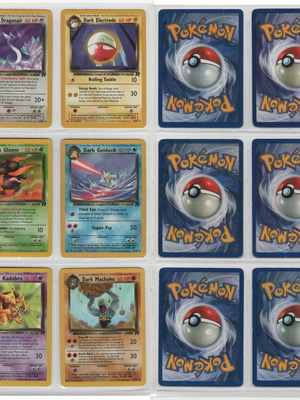 Pokemon Rocket Unlimited Complete Common & Uncommon Set 48 Cards used
