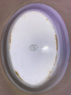 Keramikos deep old serving platter used