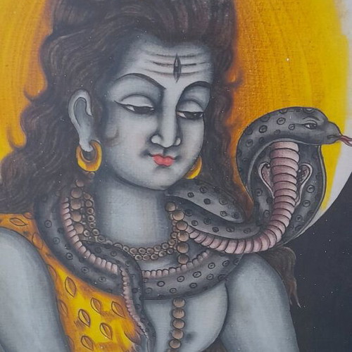 Indian Deity Shiva used, painting