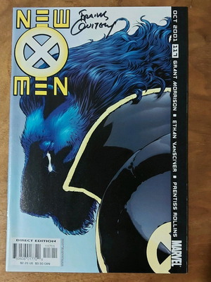 New X-Men #117 used with Frank Quitely signature