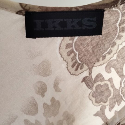 Ikks women's camisole like new, beige and brown paisley print