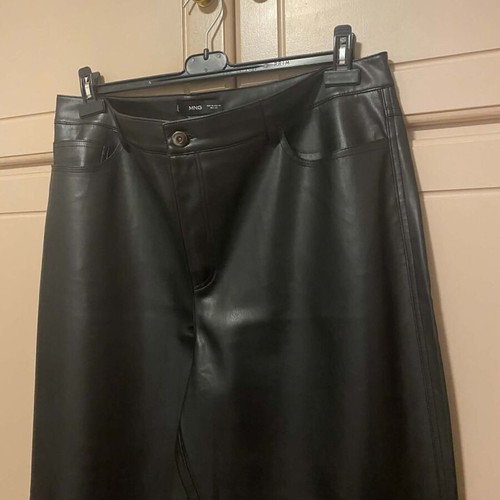 Mango leather pants new, black, size XXXL