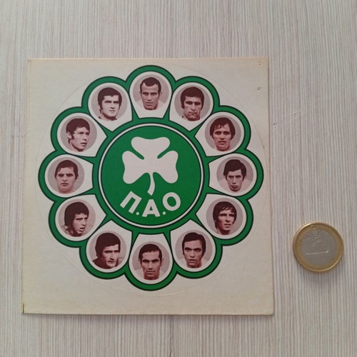 Panathinaikos Sticker authentic, like new from early 70s