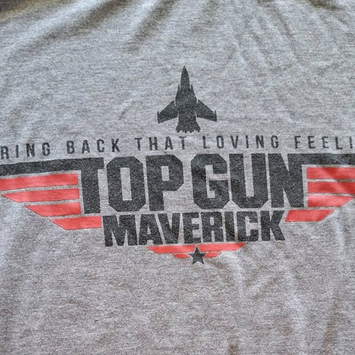 Top Gun Maverick T-shirt like new, gray, size S