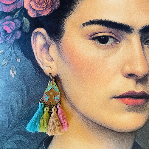 Boho colorful handmade earrings set new