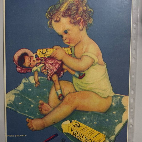 Kolynos Dental Cream Poster by Dorothy Hope Smith used, vintage