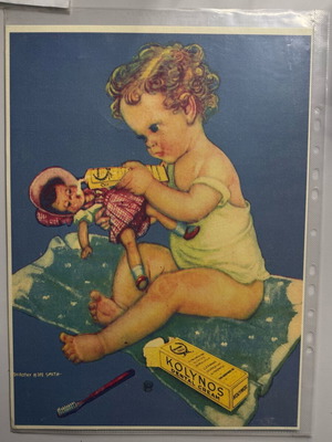 Kolynos Dental Cream Poster by Dorothy Hope Smith used, vintage