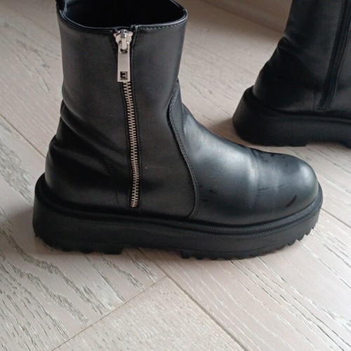 Zara ankle boots used, black, size 38, very good condition