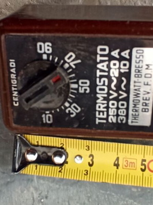 Set of 5 used collectible electrical items with Thermowatt thermostat