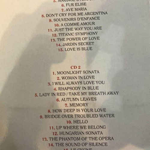 Richard Clayderman The Best of 2CD like new