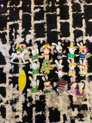 Rabbids figures used, all together