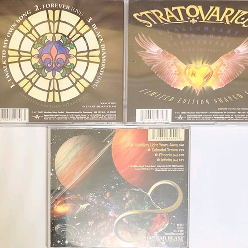 Stratovarius 3 CD pack like new, limited edition singles