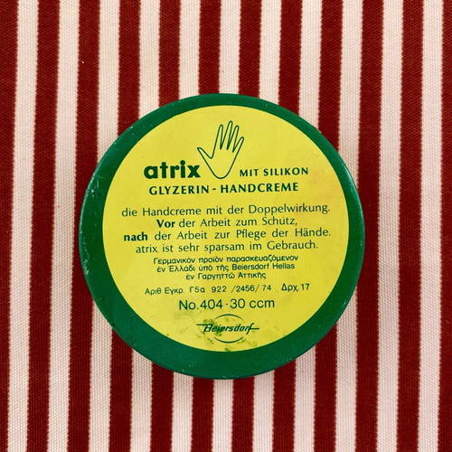 Atrix hand cream used, vintage from the 1980s