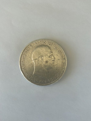 Silver collectible coin Cretan State 5 Drachmas 1901