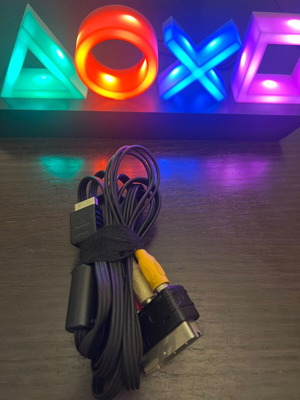 Sony PlayStation SCART AV cable like new for PS1 PS2 PS3