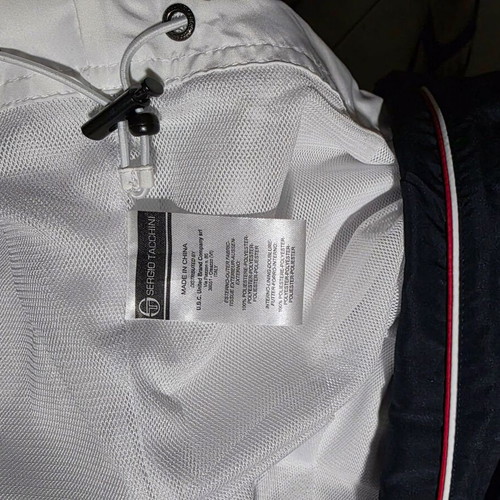 Sergio Tacchini S-Tech sportswear set like new, white and blue, size M
