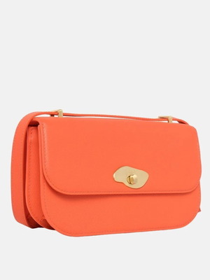 Moncrief Lara leather crossbody bag, orange
