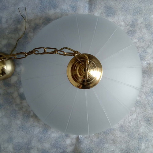 Glass ceiling light like new, functional