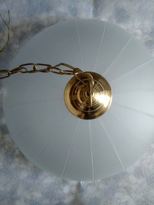 Glass ceiling light like new, functional
