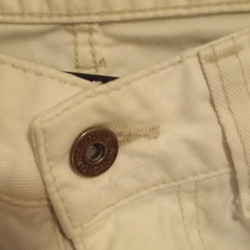 Calvin Klein Jeans white, like new men's pants S M 4XL
