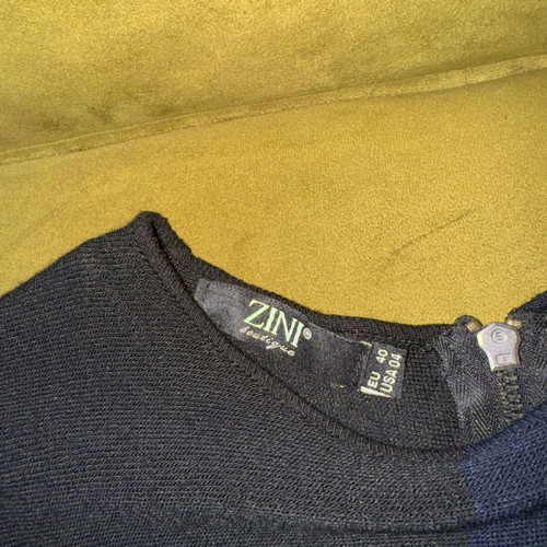 ZINI knitted dress like new, black-blue, size M