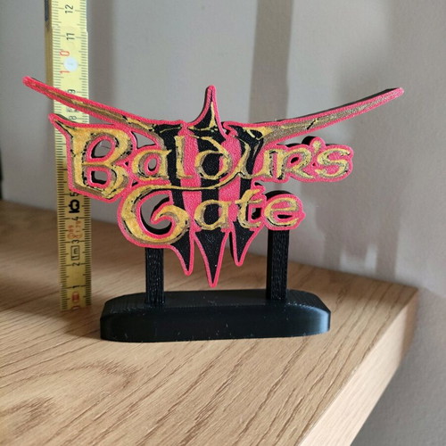 Baldur's Gate 3 3d printed decorative item new for desk or bookshelf