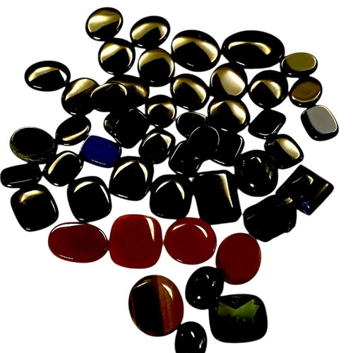Black Onyx stones like new, pack N17 with 49 pieces