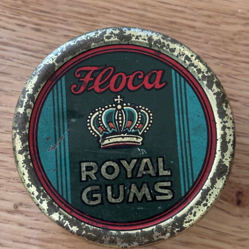 Floca Royal Gums tin box used, empty