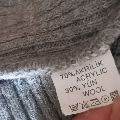 Wool cardigan gray like new, size S