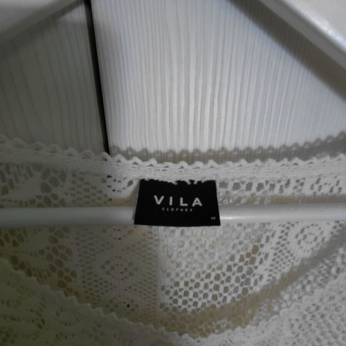 Vila cotton kaftan, ecru, size M-L