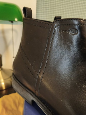 Geox men's black ankle boots, size 45