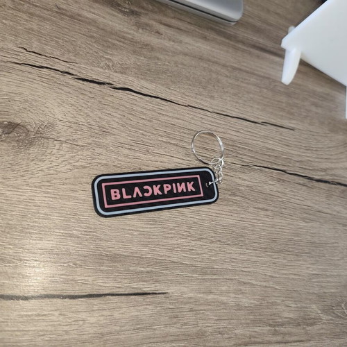 Blackpink Keyring new 3D printed with carbon-fiber effect