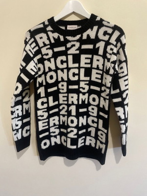 Moncler sweater black and white, XS kids