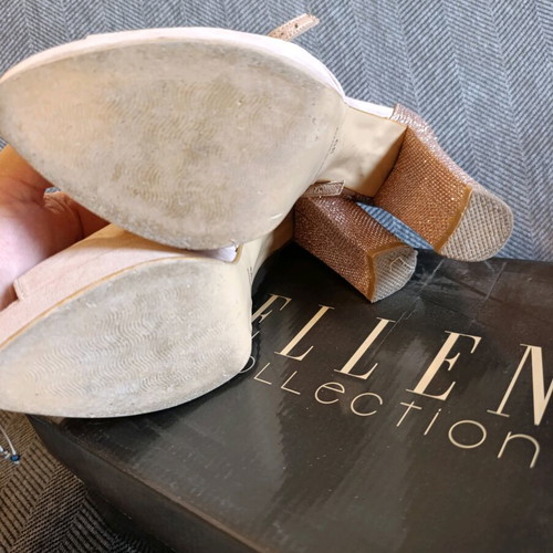 Ellen pumps used, size 39, beige and pink