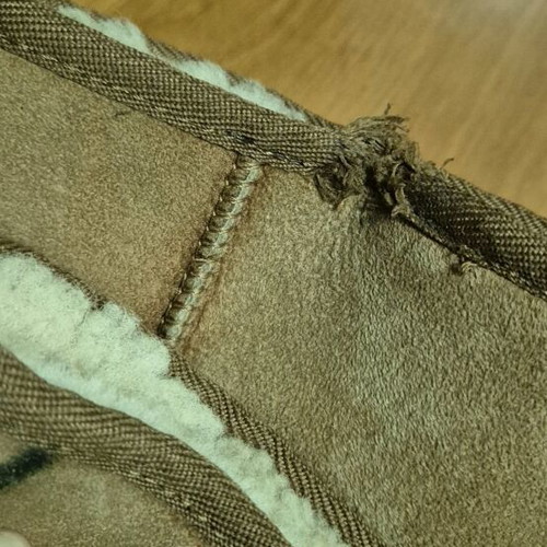 Suede boots used beige-brown with fur lining size 37-38