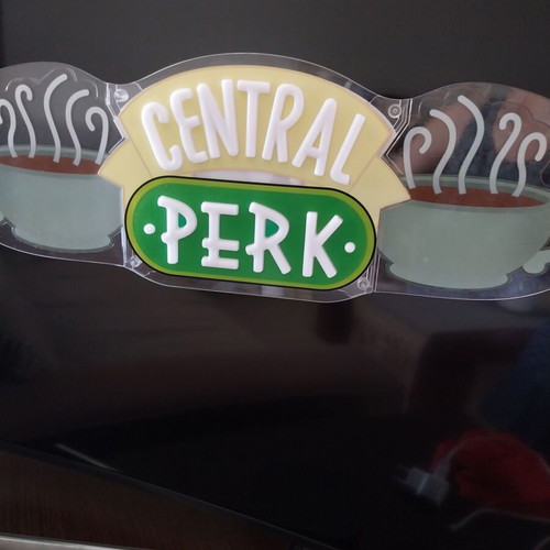 Central Perk wall light like new with USB plug