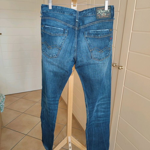 Replay Jimi Jean, like new, size 32x32, blue with fades