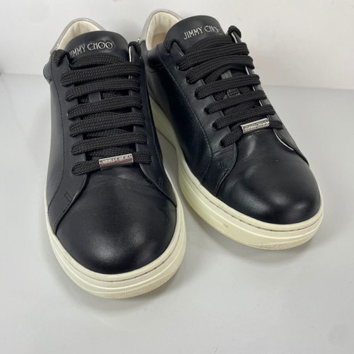 Jimmy Choo Rome leather sneakers like new, size 37, black