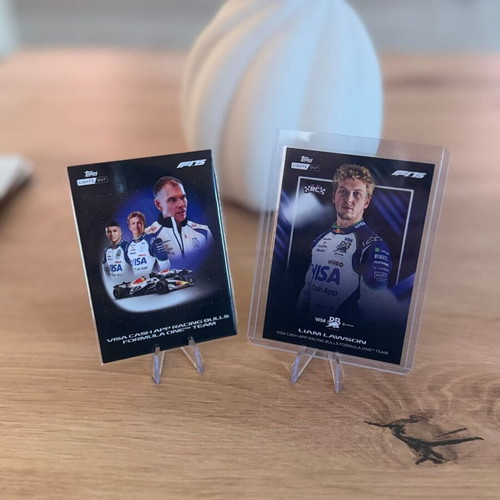 Topps Formula 1 Lights Out 2025 Liam Lawson RC and Visa Team Base like new