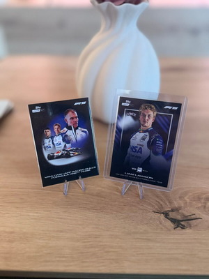 Topps Formula 1 Lights Out 2025 Liam Lawson RC and Visa Team Base like new