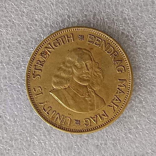 South Africa 1 Cent Coin 1961 used, copper