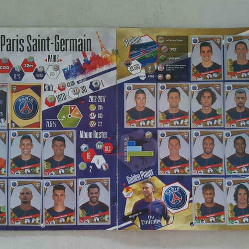 Fifa 365 Panini 2018 sticker album used, 28 missing stickers