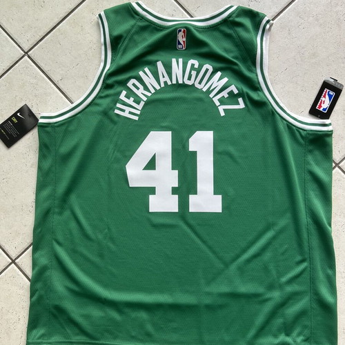 Juancho Hernangomez #41 Boston Celtics Swingman jersey, size 2XL